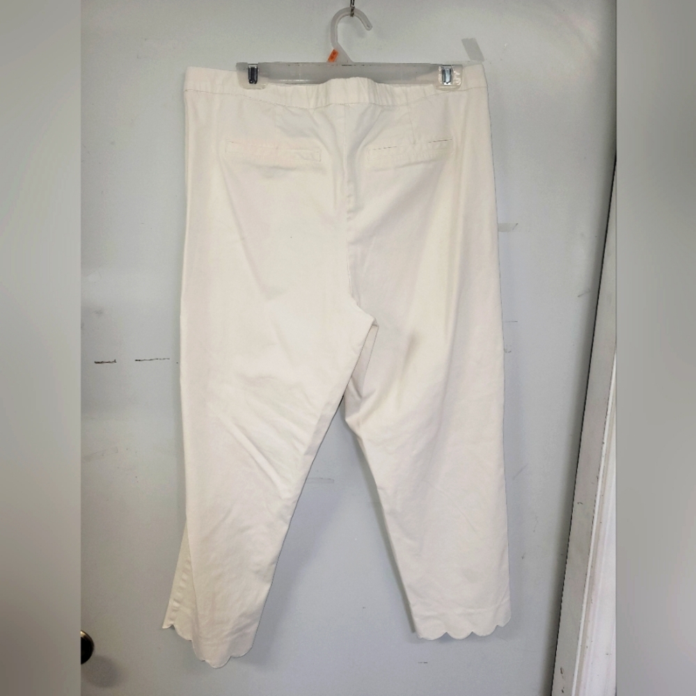 ISAAC Mizrahi Live Womens Scalloped Pants